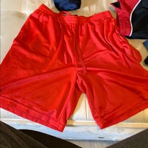 Red shorts